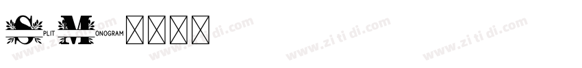 Split Monogram字体转换 Split Monogram字体转换